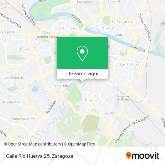 Mapa Calle Río Huerva 25