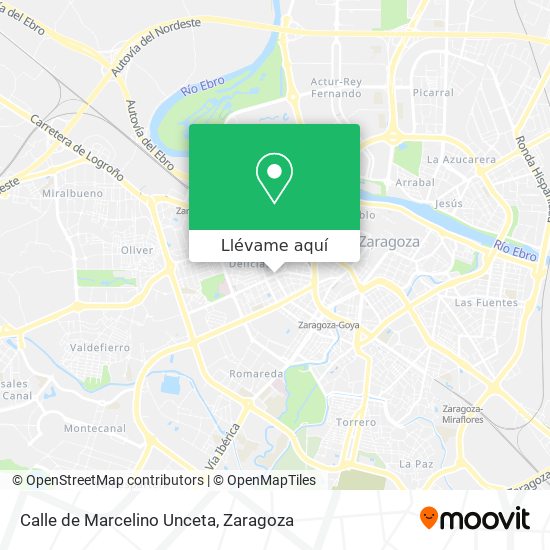Mapa Calle de Marcelino Unceta