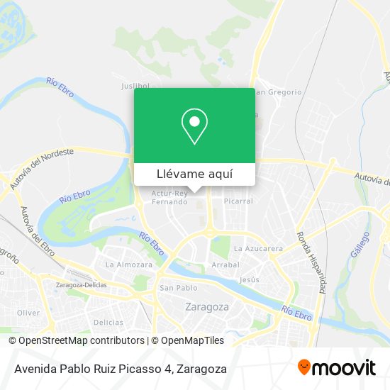 Mapa Avenida Pablo Ruiz Picasso 4