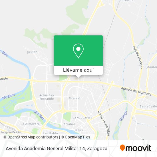Mapa Avenida Academia General Militar 14