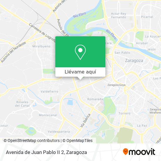 Mapa Avenida de Juan Pablo II 2