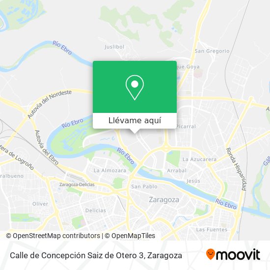 Mapa Calle de Concepción Saiz de Otero 3