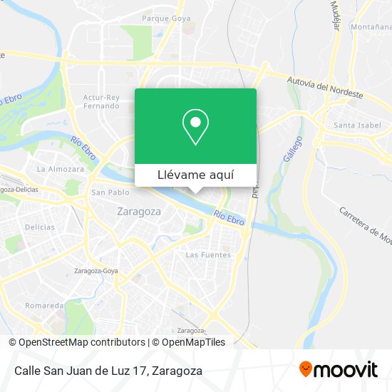 Mapa Calle San Juan de Luz 17