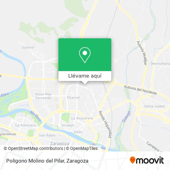 Mapa Polígono Molino del Pilar