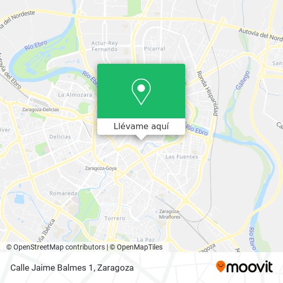 Mapa Calle Jaime Balmes 1