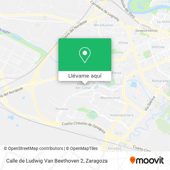 Mapa Calle de Ludwig Van Beethoven 2
