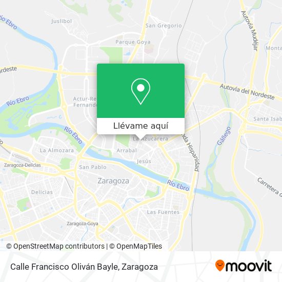Mapa Calle Francisco Oliván Bayle