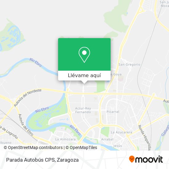 Mapa Parada Autobús CPS