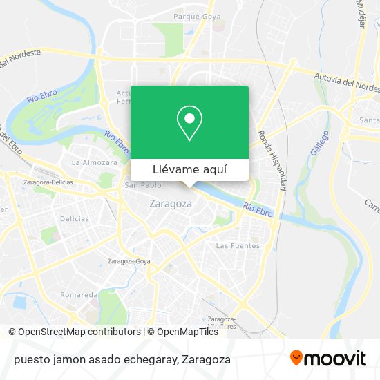Mapa puesto jamon asado echegaray