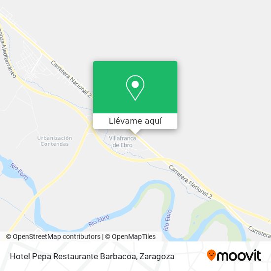 Mapa Hotel Pepa Restaurante Barbacoa