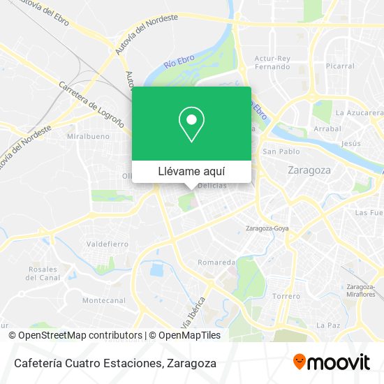 Mapa Cafetería Cuatro Estaciones