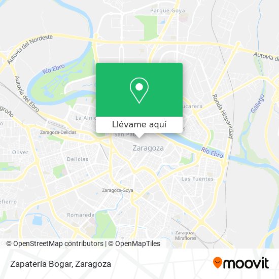 Mapa Zapatería Bogar