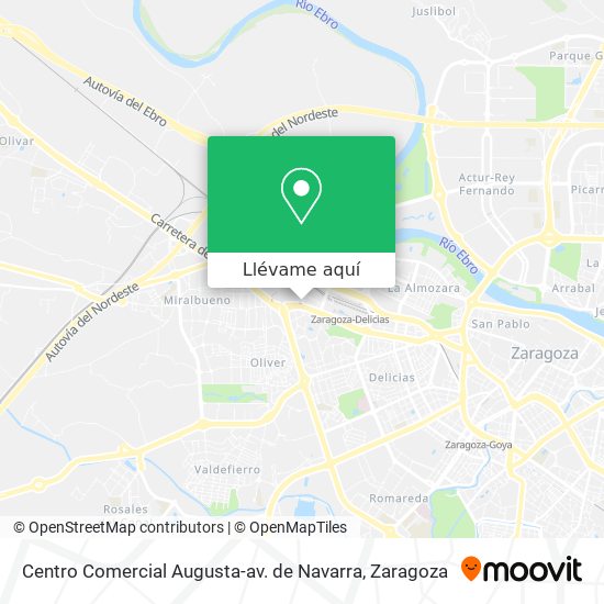 Mapa Centro Comercial Augusta-av. de Navarra