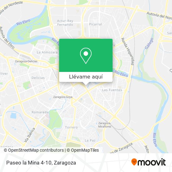 Mapa Paseo la Mina 4-10