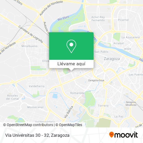 Mapa Vía Univérsitas 30 - 32