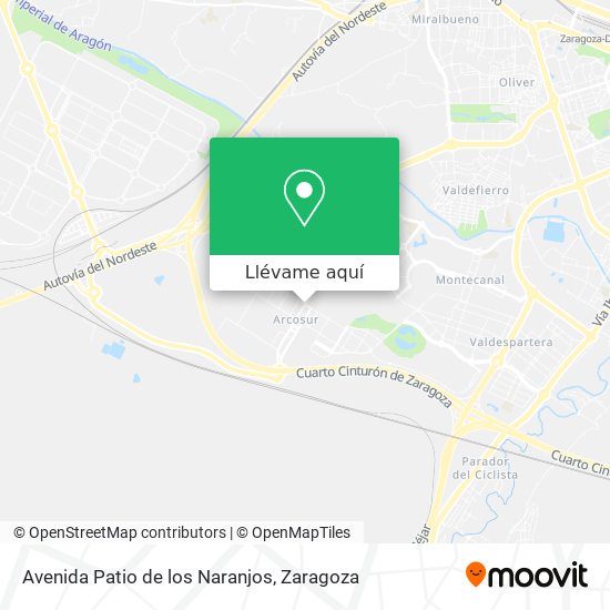 Mapa Avenida Patio de los Naranjos