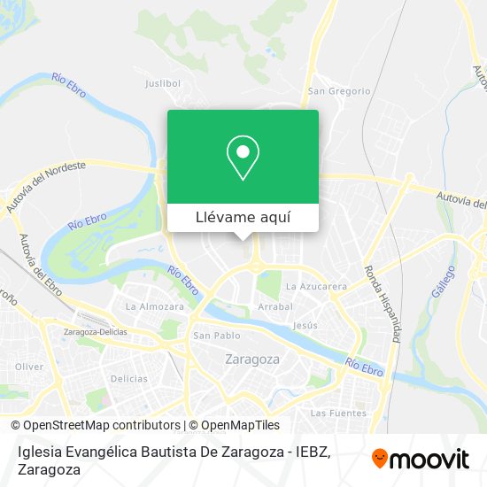 Mapa Iglesia Evangélica Bautista De Zaragoza - IEBZ