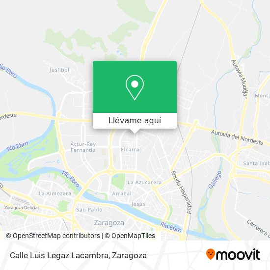 Mapa Calle Luis Legaz Lacambra