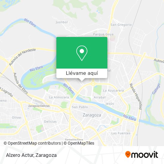 Mapa Alzero Actur