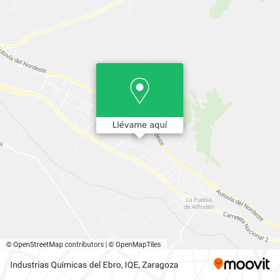 Mapa Industrias Químicas del Ebro, IQE