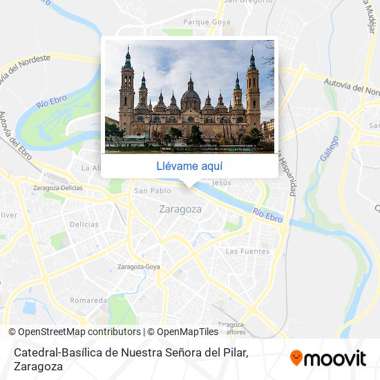 Mapa Catedral-Basílica de Nuestra Señora del Pilar