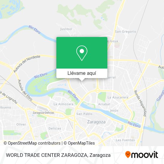 Mapa WORLD TRADE CENTER ZARAGOZA