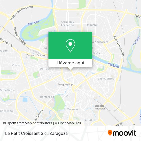 Mapa Le Petit Croissant S.c.