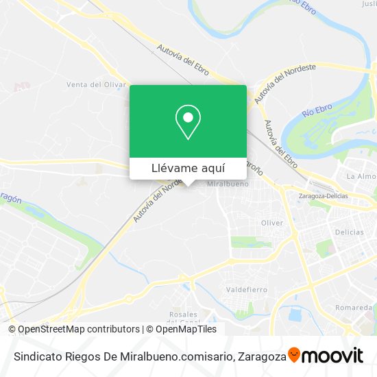 Mapa Sindicato Riegos De Miralbueno.comisario