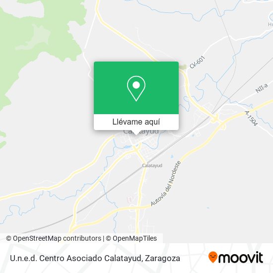 Mapa U.n.e.d. Centro Asociado Calatayud