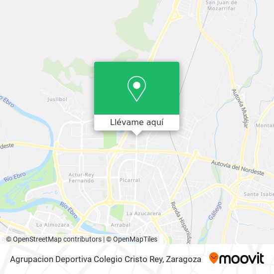 Mapa Agrupacion Deportiva Colegio Cristo Rey
