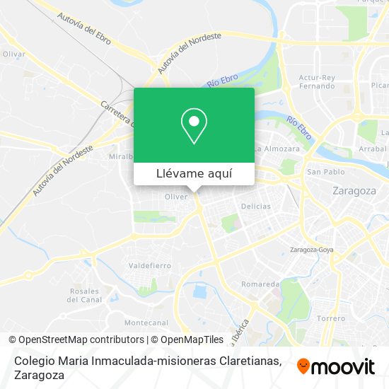 Mapa Colegio Maria Inmaculada-misioneras Claretianas