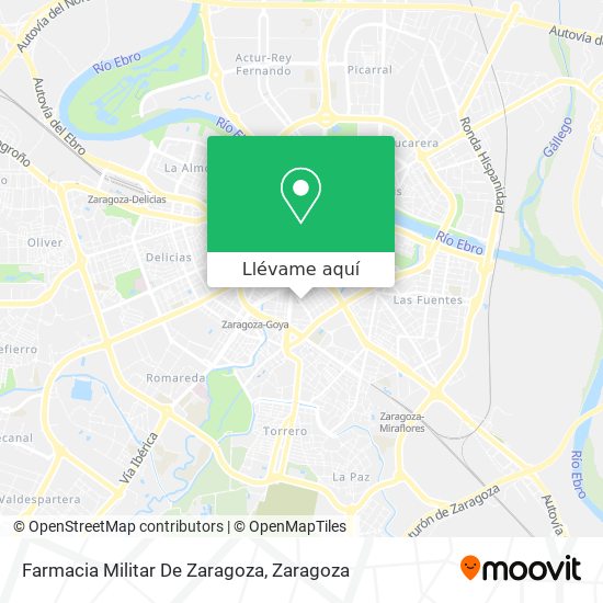 Mapa Farmacia Militar De Zaragoza