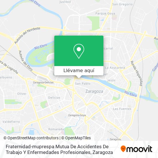Mapa Fraternidad-muprespa Mutua De Accidentes De Trabajo Y Enfermedades Profesionales