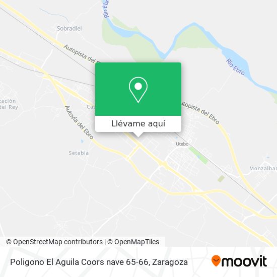 Mapa Poligono El Aguila Coors nave 65-66