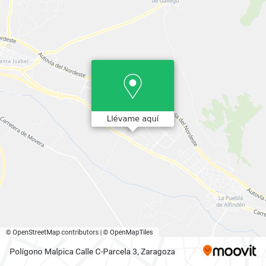 Mapa Polígono Malpica Calle C-Parcela 3