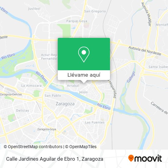 Mapa Calle Jardines Aguilar de Ebro 1