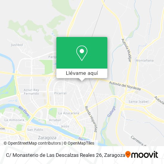 Mapa C/ Monasterio de Las Descalzas Reales 26