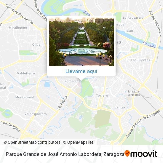 Mapa Parque Grande de José Antonio Labordeta