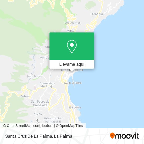 Mapa Santa Cruz De La Palma