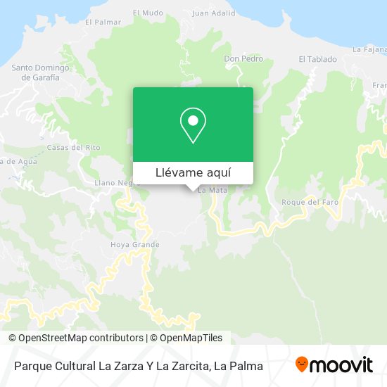 Mapa Parque Cultural La Zarza Y La Zarcita