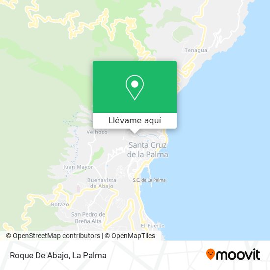 Mapa Roque De Abajo