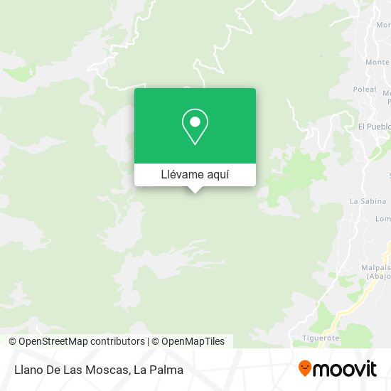 Mapa Llano De Las Moscas