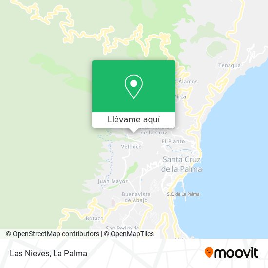Mapa Las Nieves
