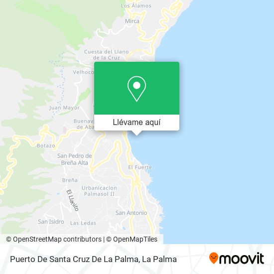 Mapa Puerto De Santa Cruz De La Palma