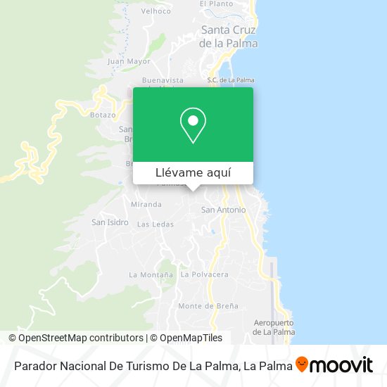 Mapa Parador Nacional De Turismo De La Palma