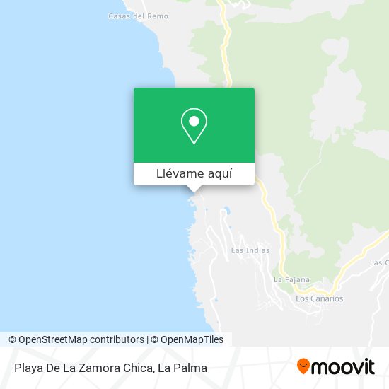 Mapa Playa De La Zamora Chica