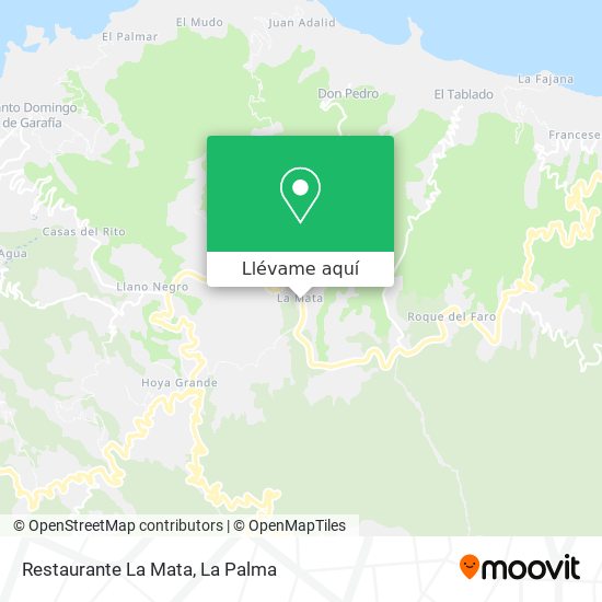 Mapa Restaurante La Mata