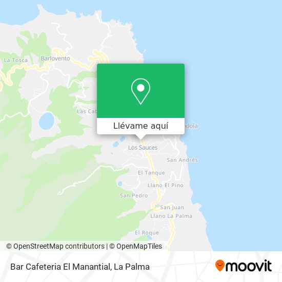 Mapa Bar Cafeteria El Manantial