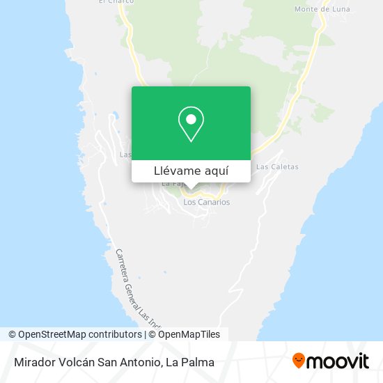 Mapa Mirador Volcán San Antonio