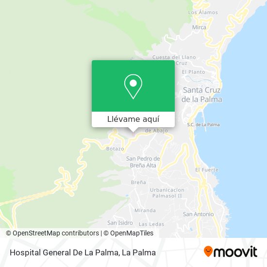 Mapa Hospital General De La Palma